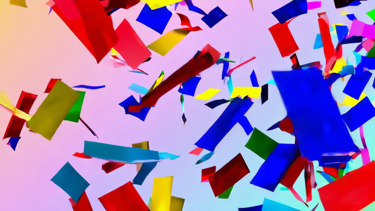 Abstract Colorful Confetti Explosion