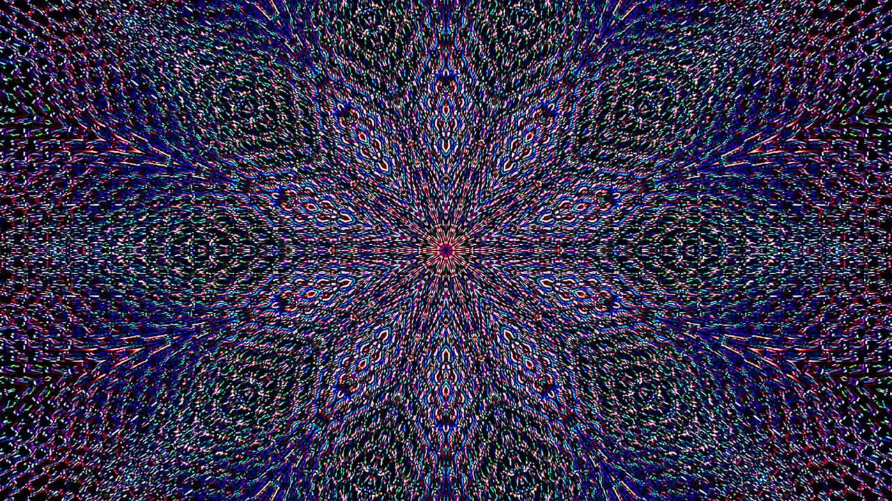 ondas con rayas puntos coloridos de luz brillando en el fondo