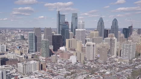 vista aérea del horizonte de filadelfia