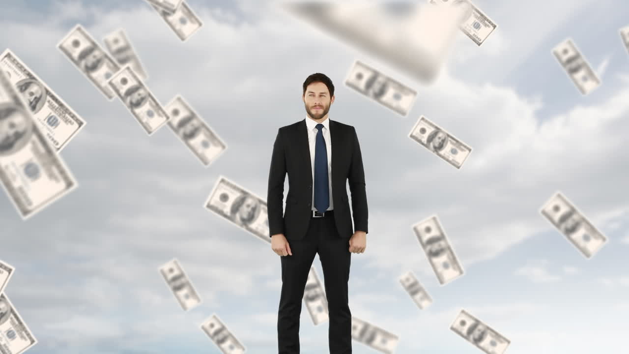 お金を稼ぐビジネスマン