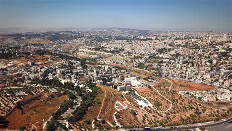 east jerusalem flight aerial view