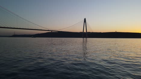 dolphins and yavuz sultan selim bridge drone video beykoz