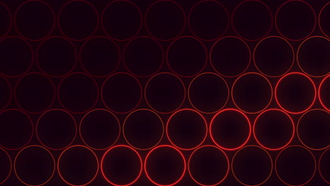 patrón circular simétrico de círculos oscuros superpuestos