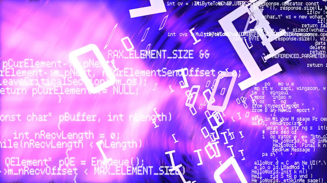 códigos binarios que rodean la tierra