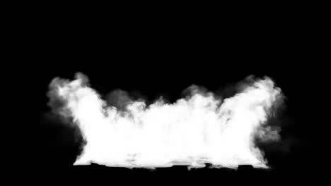 colorful smoke isolated on black background