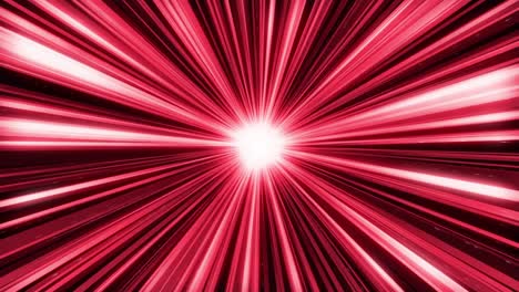 red speed lines animation. radial loop background