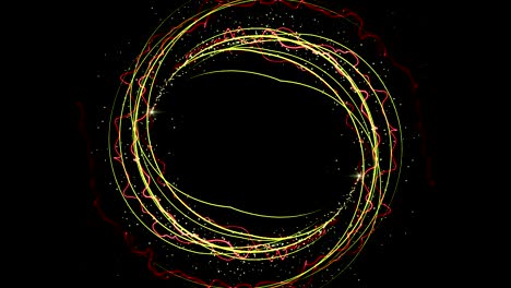 las partículas mágicas anillo fondo abstracto, animación, renderización, bucle