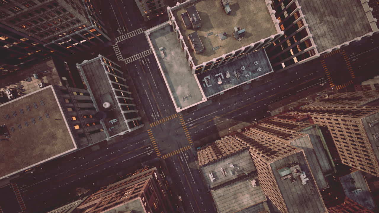 A bird's eye view of downtown