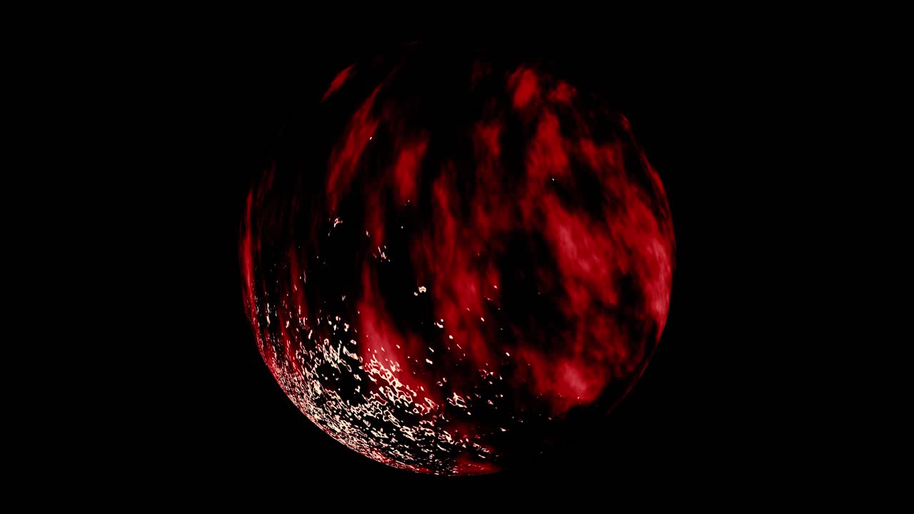 Burning Red Planet