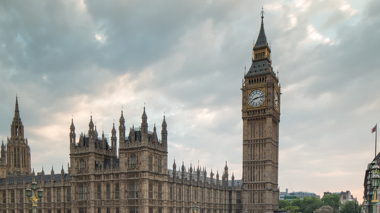 big ben casas del parlamento 4k timelapse