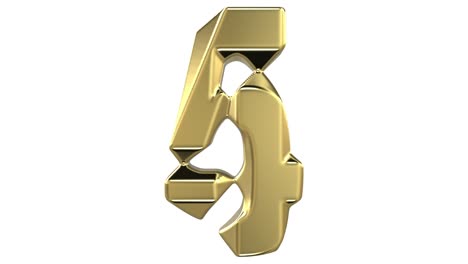 transformation of the "4" digit into the "5" digit and reverse