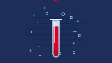 tubos de prueba con laboratorio de sangre