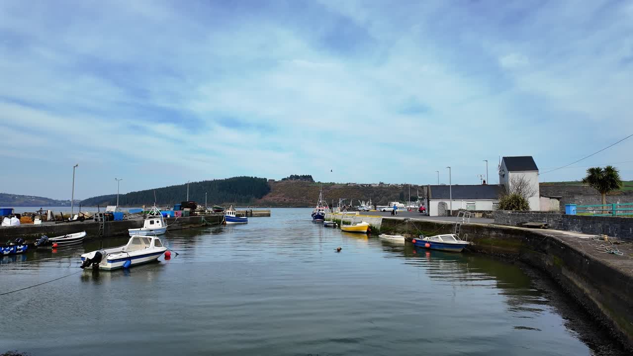 Ireland Passage East Waterford Estuary colourful traditional fishing village on the entrance to Waterford Harbour