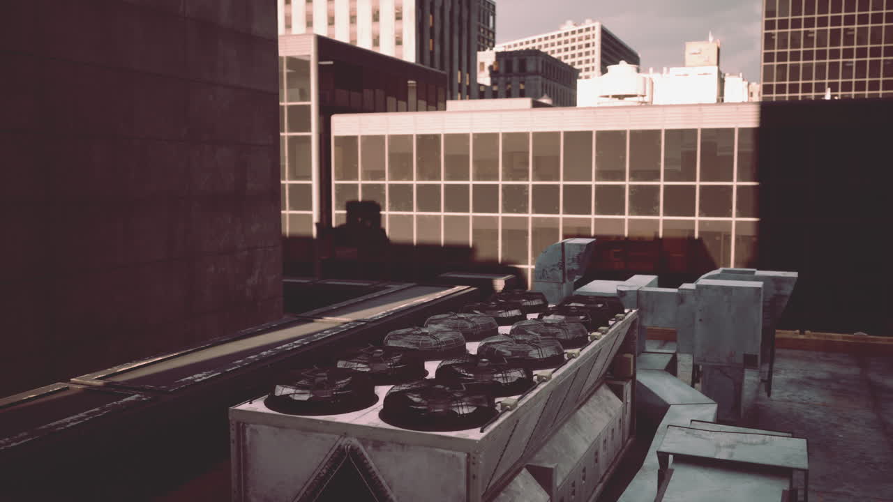 도시 의 지붕 에서 볼 수 있는 풍경