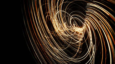 rotación mágica del espacio galáctico vórtice giratorio en el espacio exterior. animación. abstracto millones de doblar estrechas rayas volando en fondo negro con alta velocidad, bucle sin costuras