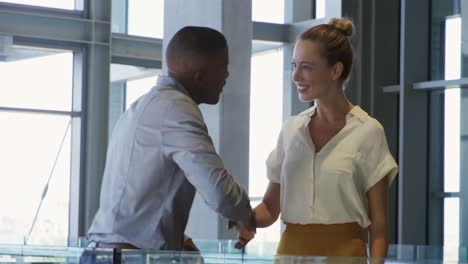 young business people meeting in a modern office