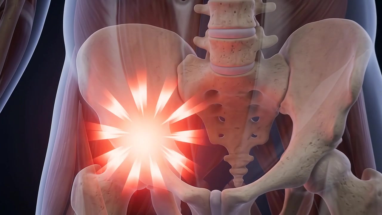 3D Medical Animation of Hip Joint Pain and Inflammation