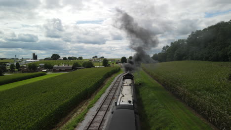 smoke from old steam engine