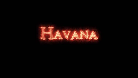 la habana escrita con fuego.