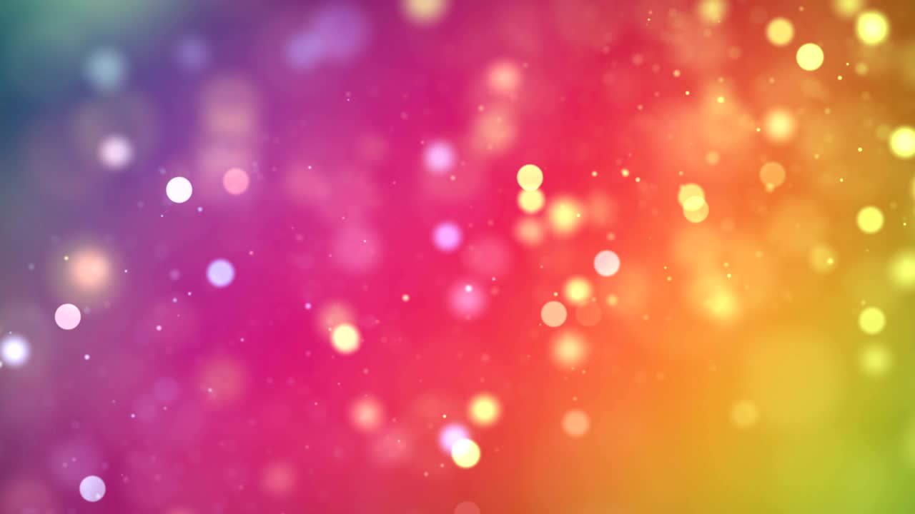 크리스마스 디지털 글리터 스파크 다채로운 입자 보케가 다채로운 배경에 흐르고, 휴가 x 크리스마스 축제 행복한 새해