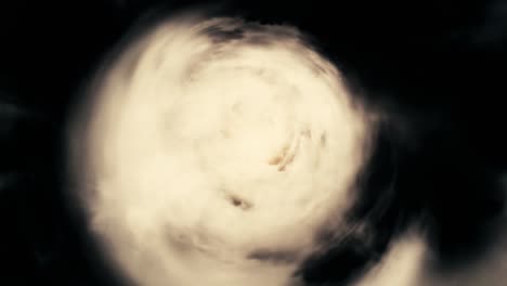 un vórtice tormentoso en el cielo