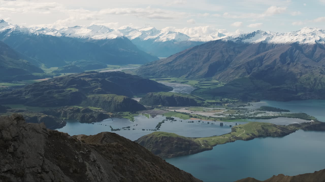 hermosa vista a la montaña de nueva zelanda