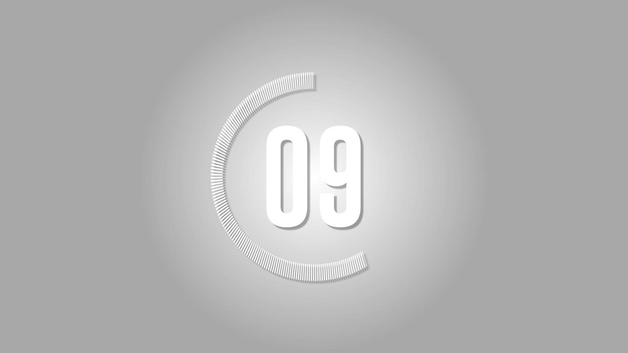 minute time keeper on background. Count down 60 to 0 second.