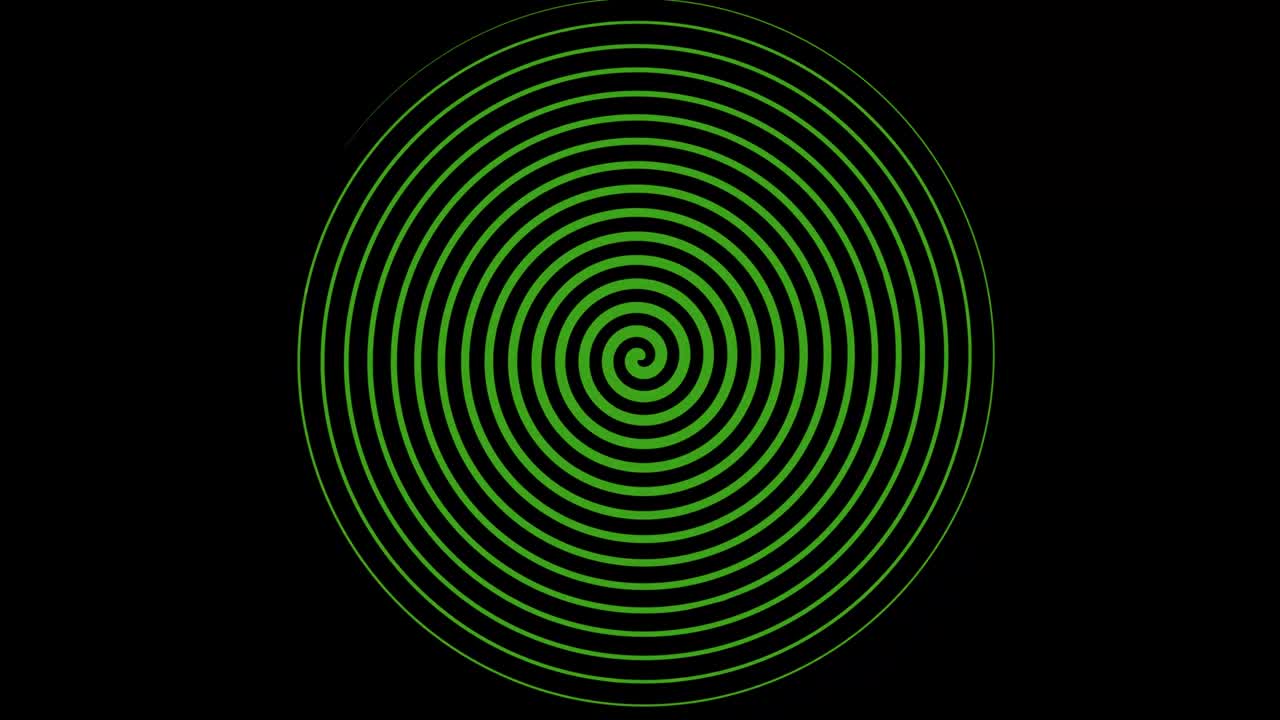 animación espiral giratoria hipnótica de colores. fondo abstracto. 4k