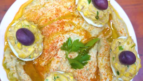 egg and mustard eggplant salad