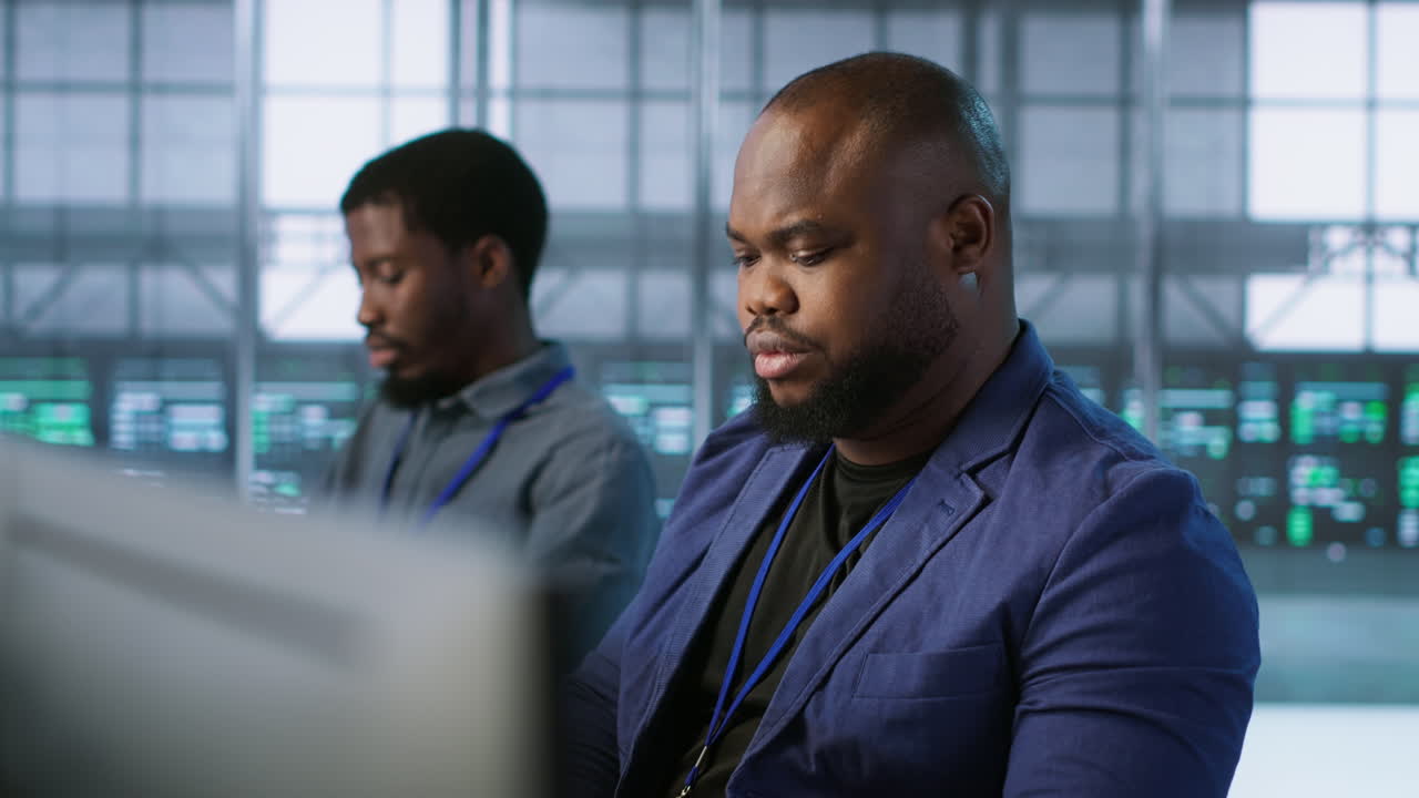 People in a control room