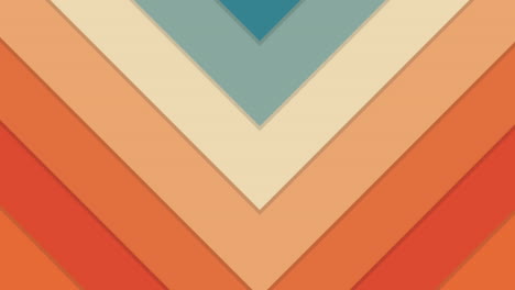 animation of changing background made of blue and orange triangles