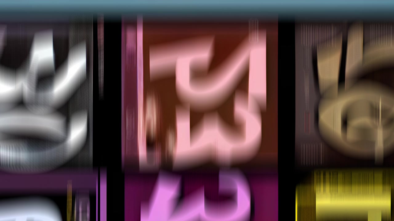 Grafica in Movimento Astratta con Effetti Glitch e Tipografia