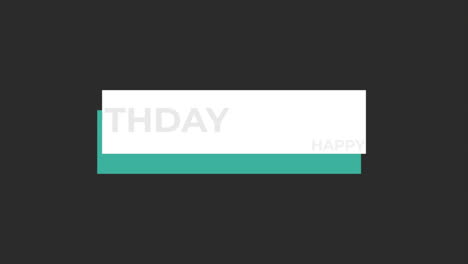 modern and minimalist happy birthday card with black and white design