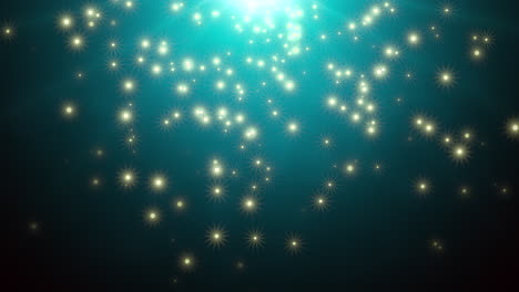 las estrellas radiantes iluminan un misterioso cosmos azul