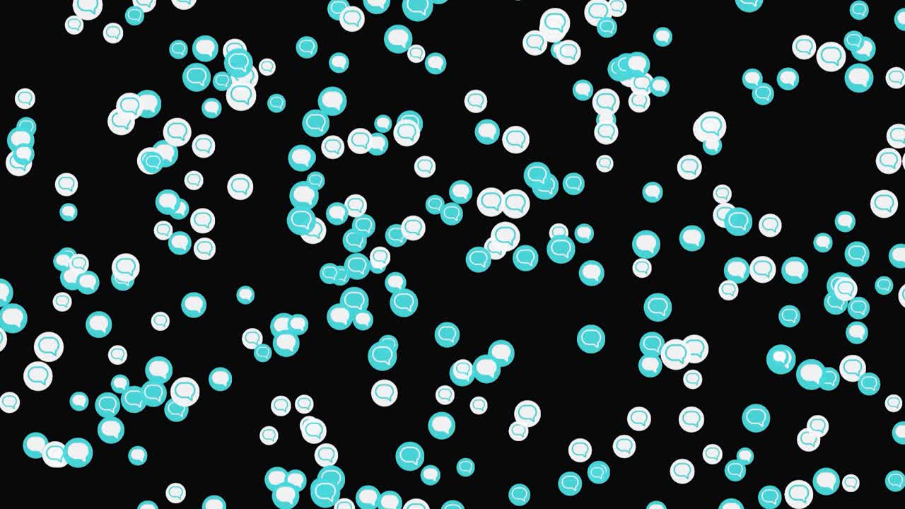 추상적인 채팅 버블 패턴