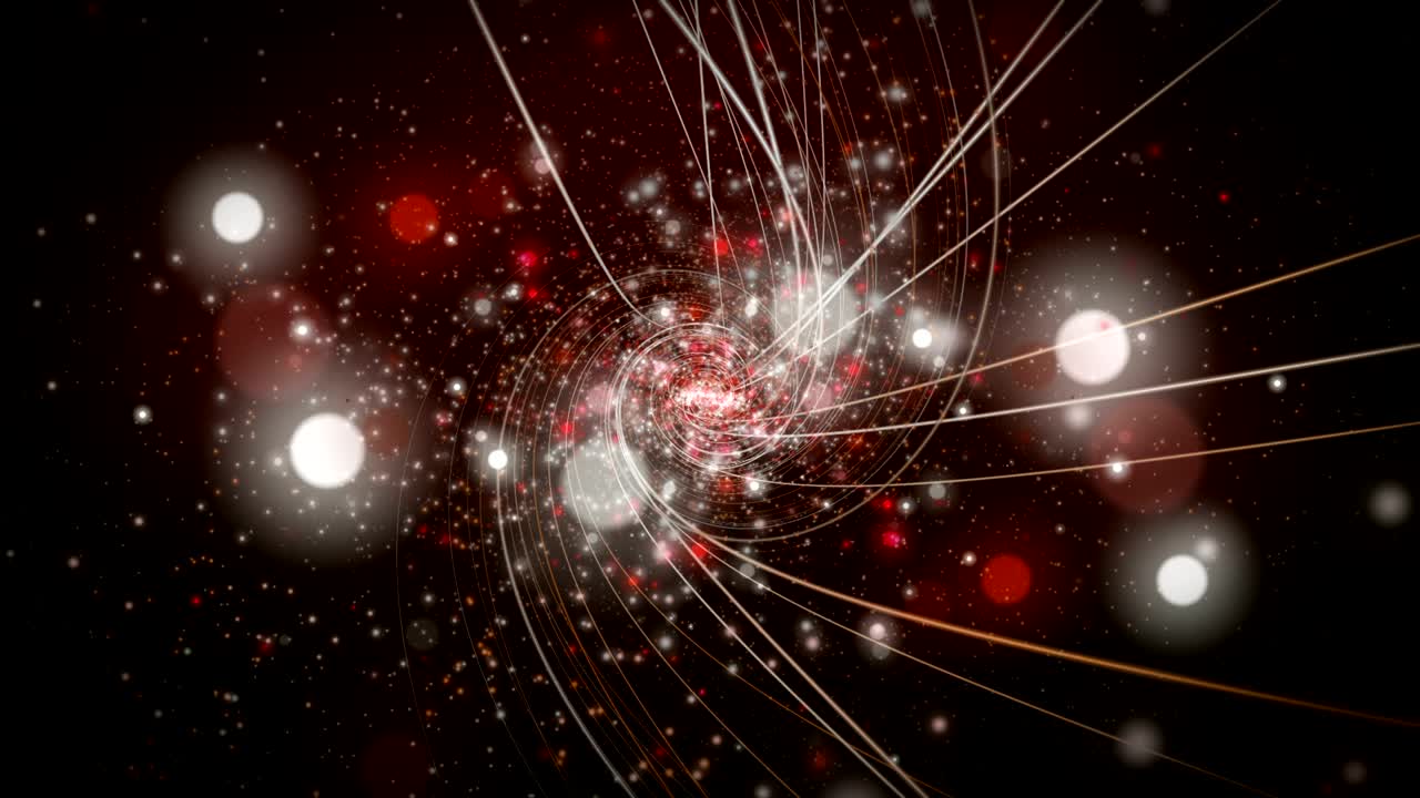 줄무 물체와 느린 동작에서 박이는 입자, 4096x2304 루프 4k