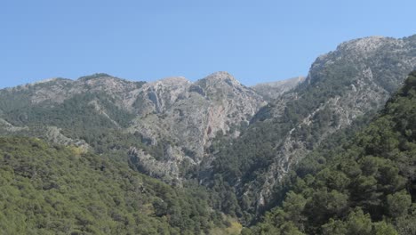 mountains in alcazar park natural, alcaucin, spain