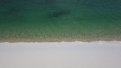 Türkisfarbenes-Wasser,-Das-Sich-Am-Rande-Einer-Süßwasserlagune-In-Brasilien-Bewegt