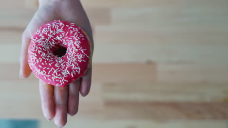 menu choosing between fresh green apple or donut. healthy or unhealthy