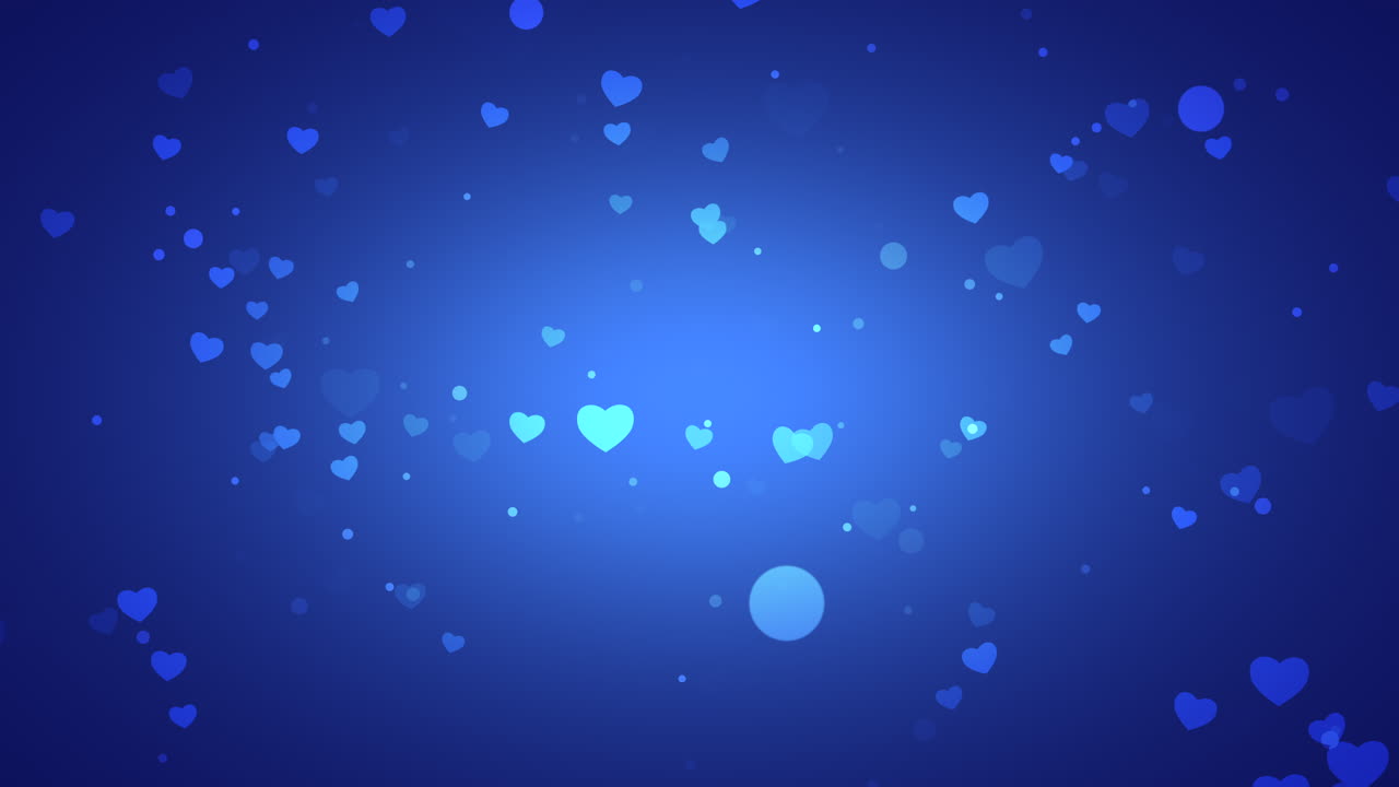 푸른 하늘에 작은 낭만적인 마음을 비행