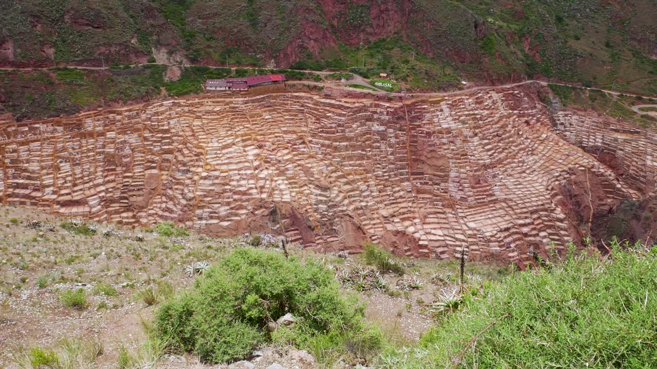 Incredible famous salt ponds of Maras in Peru