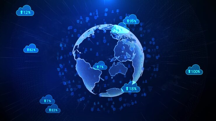 Future digital cloud computing of cyber security data network protection technology network