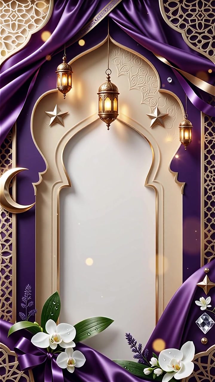 Compleanno del Profeta Maometto Mawlid al-Nabi Sfondo Islamico
