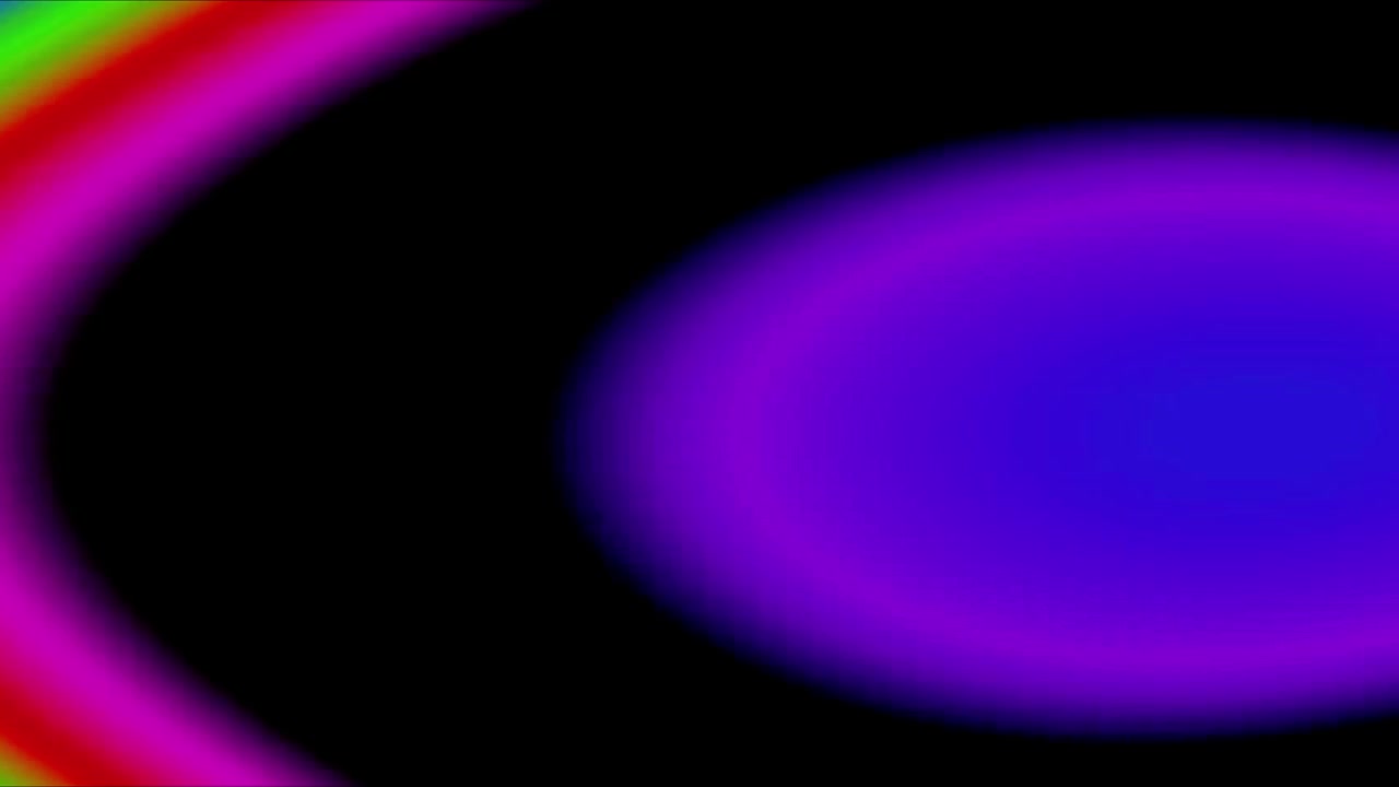 Abstract Rainbow Gradient Waves Moving on Black Background