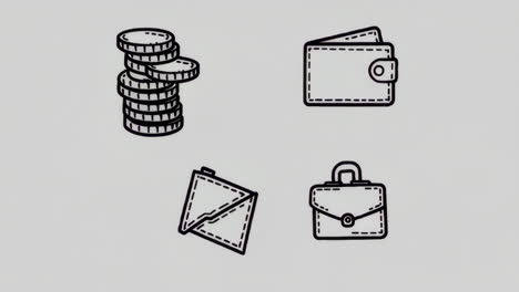 financial and business icons