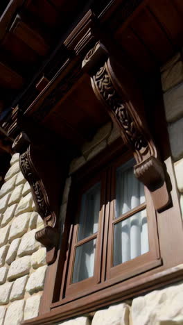 charming old town with wooden balconies