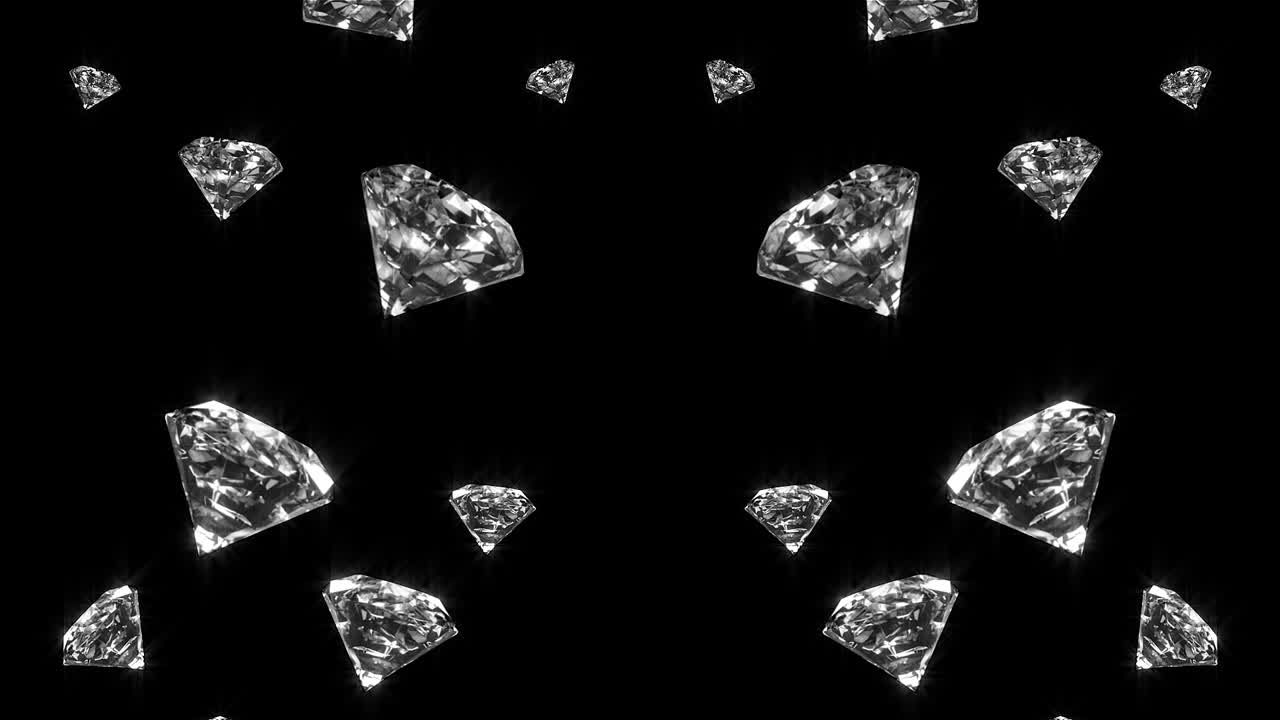 검은 배경에 다이아몬드