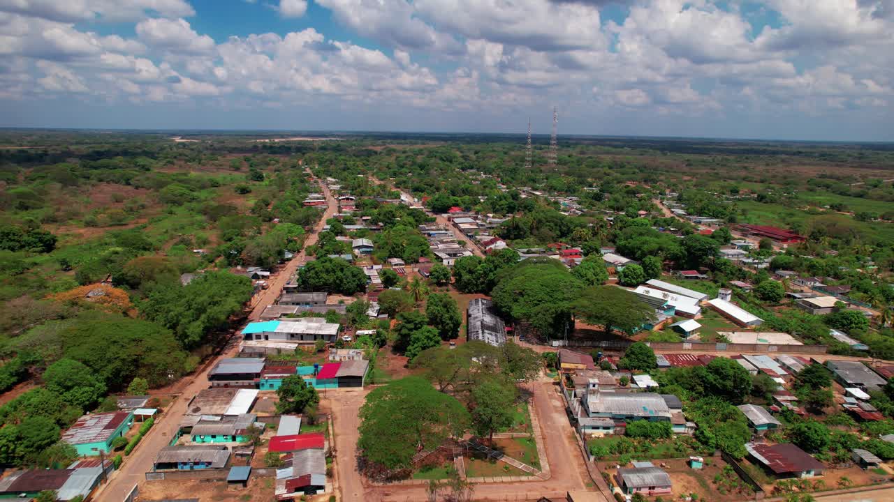 Venezuelan Landscape: Aerial of El Samán, Village and Natural Beauty