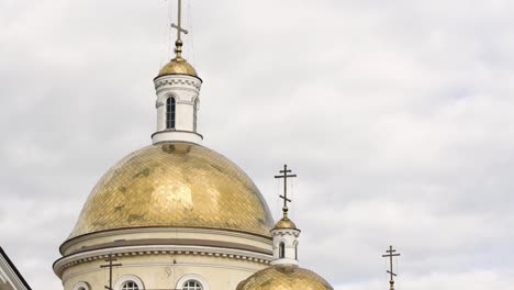 golden domes of an orthodox church