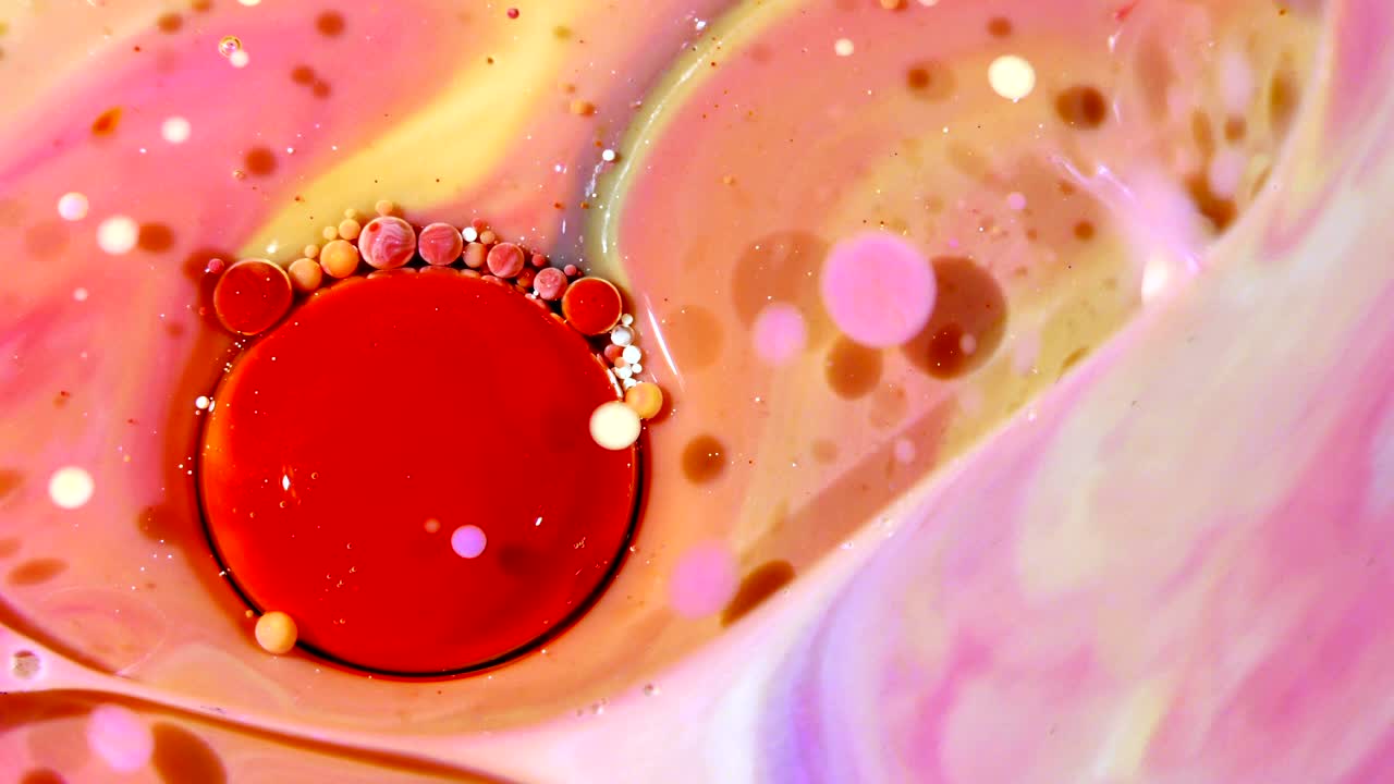 예술 잉크 페인트는 구에서 확산 폭발